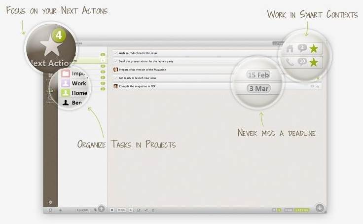 task management using Nozbe software